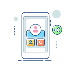 mobile app  icon, mobile app  vector illustration-simple illustration of mobile app , perfect for mobile app  logos and icons