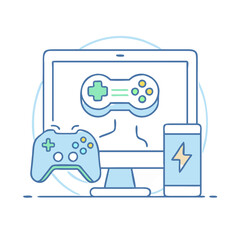 online gaming  icon, online gaming  vector illustration-simple illustration of online gaming , perfect for online gaming  logos and icons