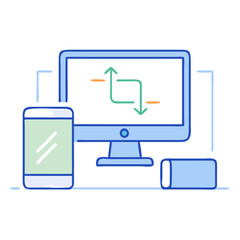 screen sharing  icon, screen sharing  vector illustration-simple illustration of screen sharing , perfect for screen sharing  logos and icons
