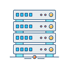 server rack  icon, server rack  vector illustration-simple illustration of server rack , perfect for server rack  logos and icons