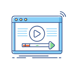 streaming  icon, streaming  vector illustration-simple illustration of streaming , perfect for streaming  logos and icons