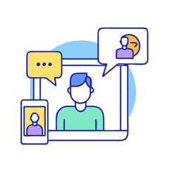 video call  icon, video call  vector illustration-simple illustration of video call , perfect for video call  logos and icons