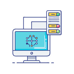 virtual machine  icon, virtual machine  vector illustration-simple illustration of virtual machine , perfect for virtual machine  logos and icons