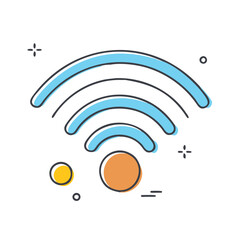 wi fi signal  icon, wi fi signal  vector illustration-simple illustration of wi fi signal , perfect for wi fi signal  logos and icons