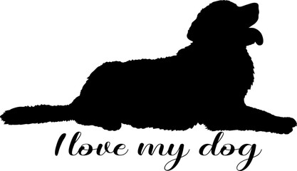 dog silhouette, dog, dog breeds, logo, vector, silhouette, i love my dog, animal, illustration, icon, sign, design, black, symbol, pet, love