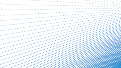 Blue halftone pattern abstract background for fabric style