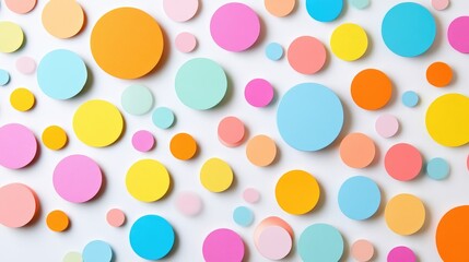 A close-up of a bubble chart with variously sized circles in bright colors, arranged on a clean white background, symbolizing data categories and volume.