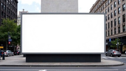 Obraz premium big billboard mockup in the city
