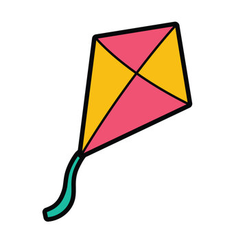 recommend clip art: Cartoon kite flat icon vector illustration, kite clip art, classic old games, clip art of kite, traditional toys clipart image, gambar layangan or layang layang, clip art kite