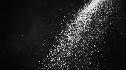 Obraz premium Spray Water Droplets and Steam on Black Background, Isolated for Design Use