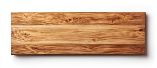 Wooden desk surface viewed from above showcasing rich brown tones with light grain patterns against a bright white background for design layouts