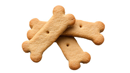 Dog biscuit isolated on transparent background