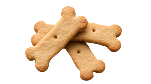 Dog biscuit isolated on transparent background
