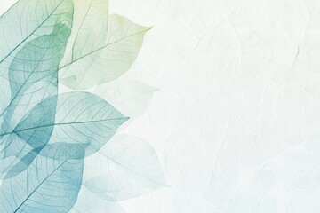 Minimalistic Green Leaf Watercolor Texture Background for Creative Designs