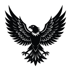 Bald Eagle About to Land,eagle icon illustration