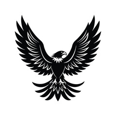 Bald Eagle About to Land,eagle icon illustration