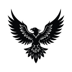 Bald Eagle About to Land,eagle icon illustration