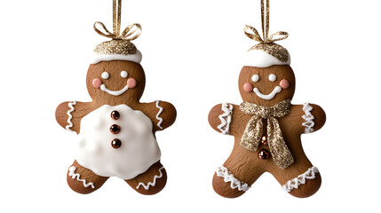Transparent PNG available Gingerbread man Christmas decoration isolated on transparent or white background