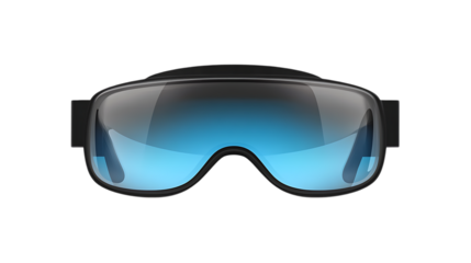 Virtual reality glasses isolated on transparent or white background