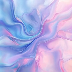 Obraz premium Abstract background featuring swirling blue and pink colors in a fluid pastel design with zen aesthetics