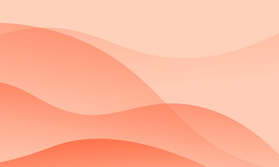 orange abstract wave background for presentation design, flyer, brochure