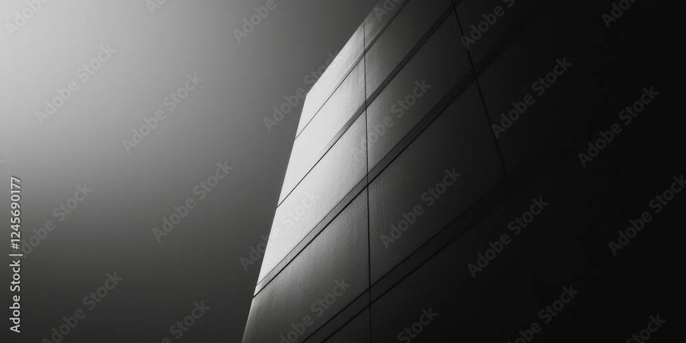 Poster Building with a window on the top