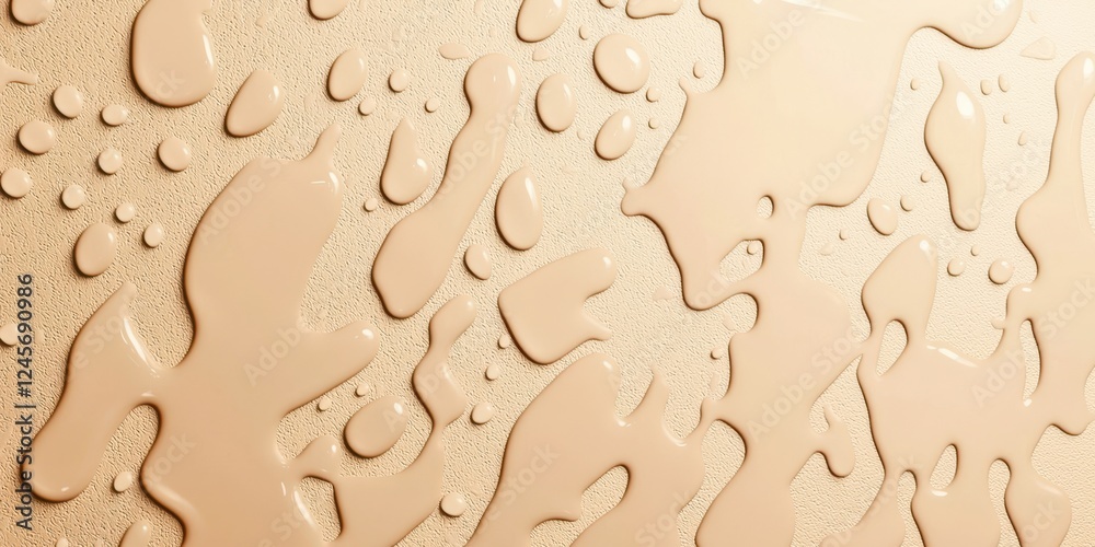 Poster tan background with water droplets on it