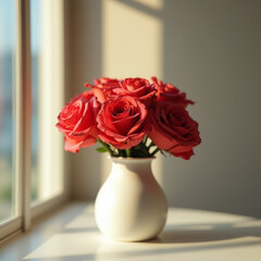Fototapeta premium rose vase 03
