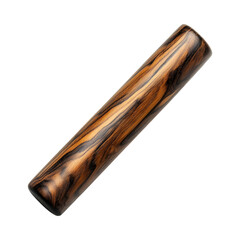 Stylish Wooden Rolling Pin Isolated on Transparent Background