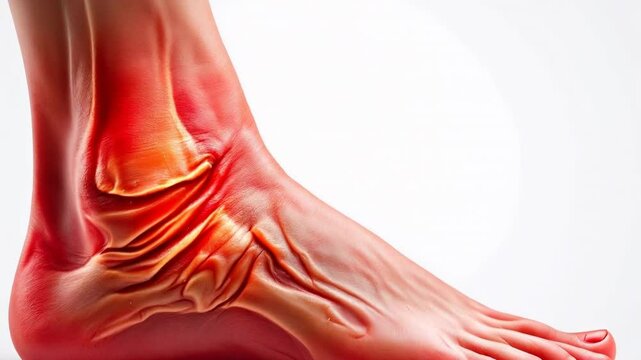 Inflammatory Ankle Joint Pain: A Medical Illustration