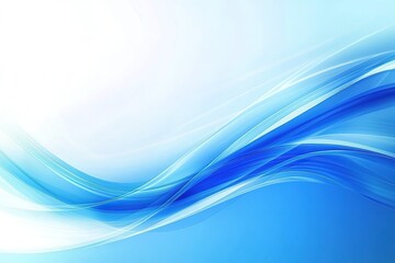 Fototapeta premium Serene Blue Wave Abstract Line: Modern Design Element for Websites, Presentations, and Branding. Perfect for minimalist designs, tech backgrounds, and corporate visuals. Clean, elegant, and versatile,