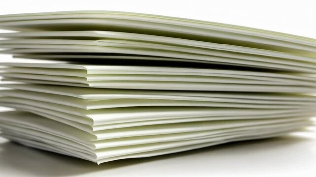 Growing stack of elegant white napkins demonstrating neat layering and texture