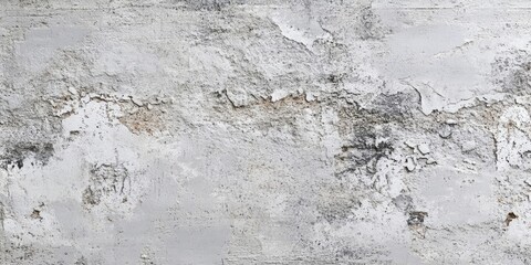 Obraz premium Textured grey and white wall with peeling paint and uneven surface patterns creating a distressed and rustic appearance ideal for background use