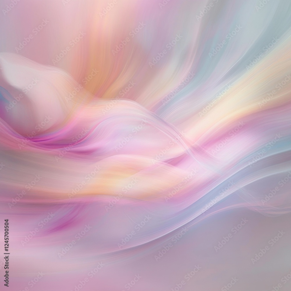 Poster abstract background with pastel colors and smooth blurred motion effect in a dynamic design