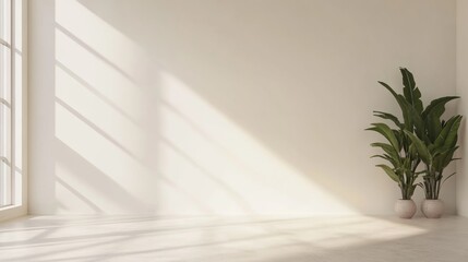 modern office interior with blank wall for mockup. 3d rendering