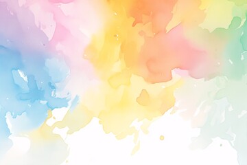 濡れた画用紙に溶ける水彩画のような絵具