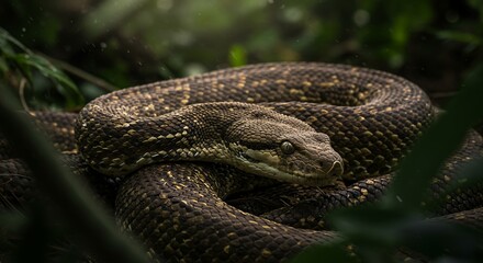 Obraz premium Titanoboa, The Largest Snake in History