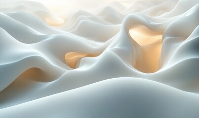 Obraz premium Abstract Minimalistic Background with Soft Gradients and Gentle Curves