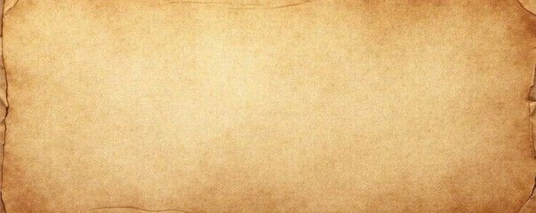 Obraz premium Rustic kraft paper banner, light brown texture, design, brown, old