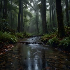 morning in the forest
