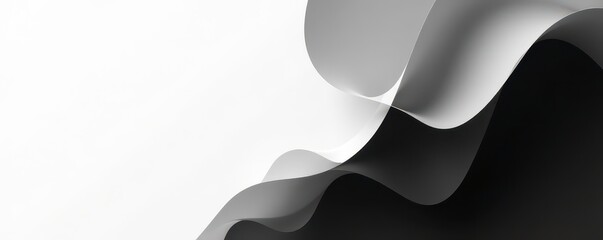 Abstract black and white shapes forming resume layout , office, composition, corporate