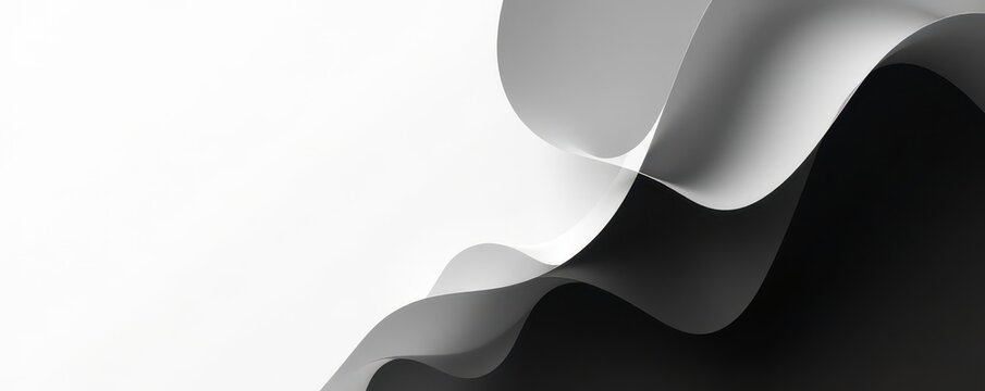 Abstract black and white shapes forming resume layout , office, composition, corporate