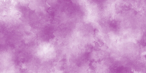 purple winter vector watercolor art background with clouds, abstract blue Soft cumulus cloudscape sky, abstract grunge background with smoke, Aquarelle painted fresh and cloudy sky with clouds.