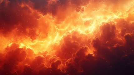 Dramatic Fireball Explosion Inferno Dynamic Motion Flames Smoke Illumination