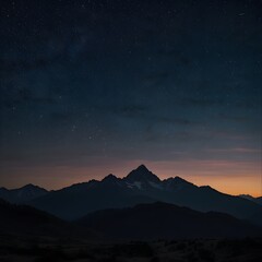 sunset in the mountains