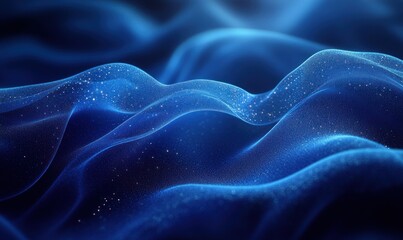 Obraz premium Deep Blue Smooth Gradient Abstract Background with Soft Light and Textured Surface for Minimalist Design