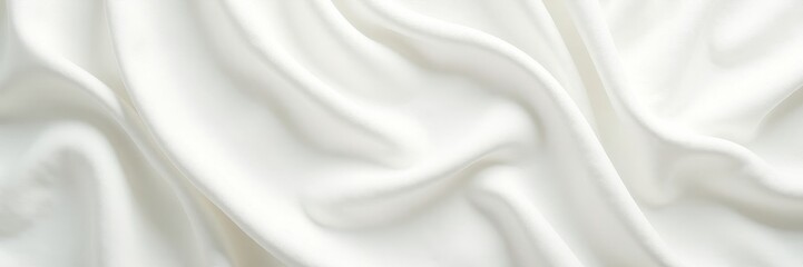 Obraz premium Aged white cloth, delicate folds, seamless Perfect background , textile, art