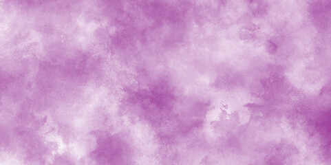 purple winter vector watercolor art background with clouds, abstract blue Soft cumulus cloudscape sky, abstract grunge background with smoke, Aquarelle painted fresh and cloudy sky with clouds.