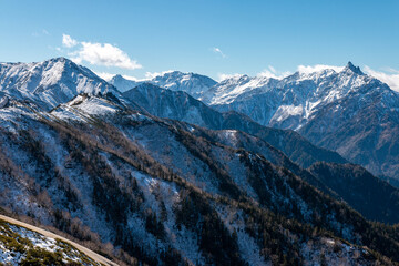 冬の北アルプス燕岳にて 槍ヶ岳・穂高岳・大天井岳04