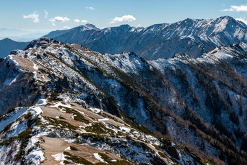 冬の北アルプス燕岳にて 燕山荘・大天井岳・常念岳